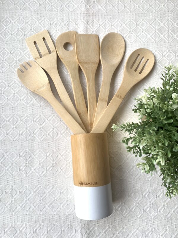 utensilios de cocina de bambu