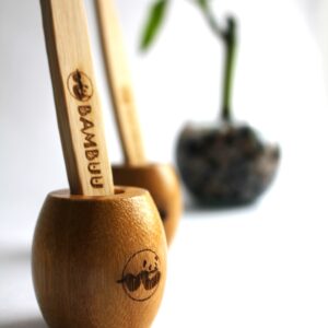 Base para cepillo de bambu