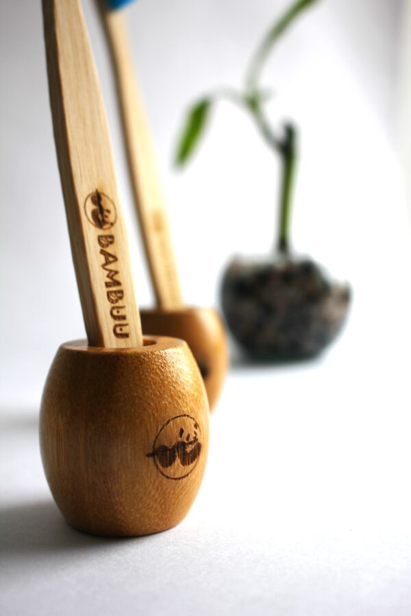 Base para cepillo de bambu